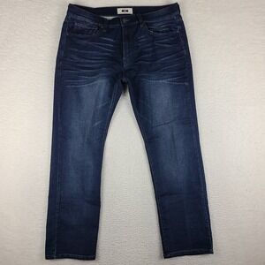 Joseph Abboud Jeans Mens 34x30 Blue Slim Fit Dark Wash Denim